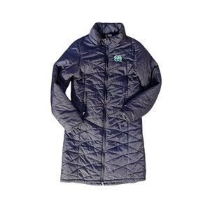 Women's Navy Puffer Coat